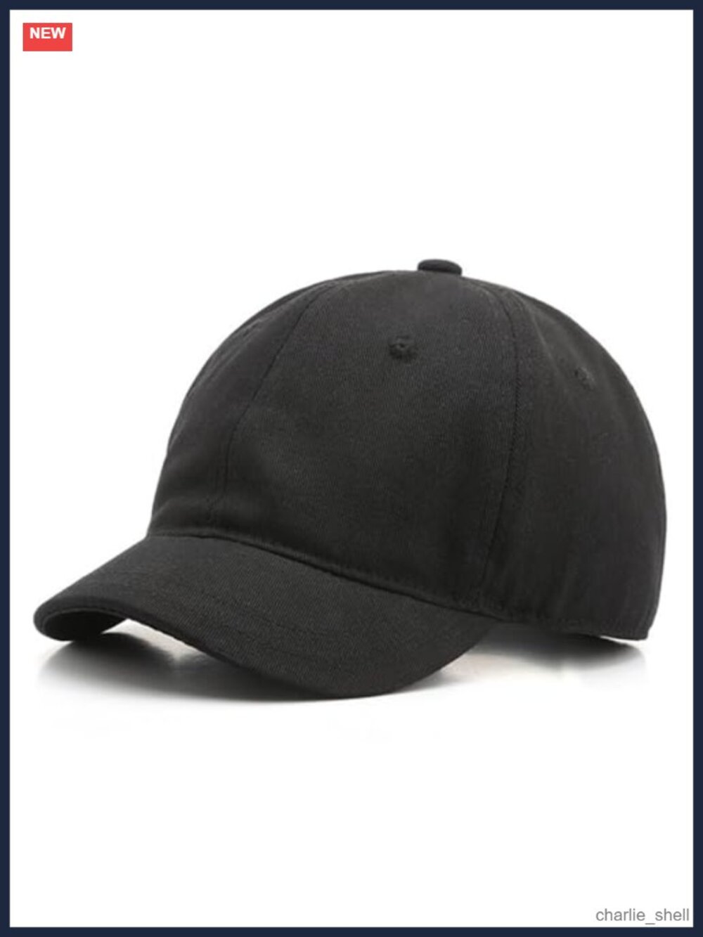 Short Brim Unconstructed Soft Cotton Baseball Cap Adjustable Washed Low Profile